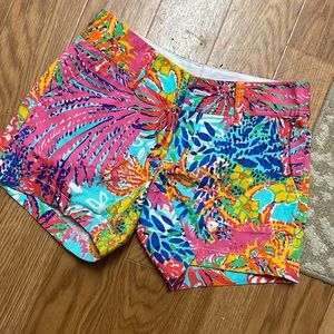 Lilly Pulitzer women’s bright pink coral the Callahan short size zero